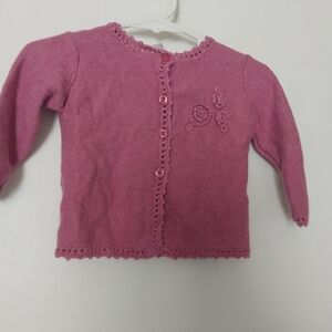 GAP Pink Infant Knit Sweater brand is GAP